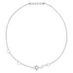 Rose-Cut Diamond Bar Bracelet 1 10 Carat 14K White Gold Rose-Cut Diamond Bar Bracelet 1 10 Carat 14K White Gold