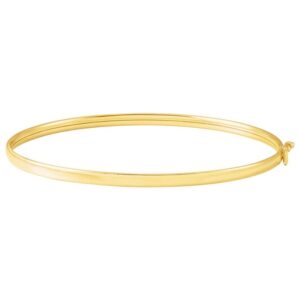 Simple Daily Wear Bangles Gold Bracelet for Women