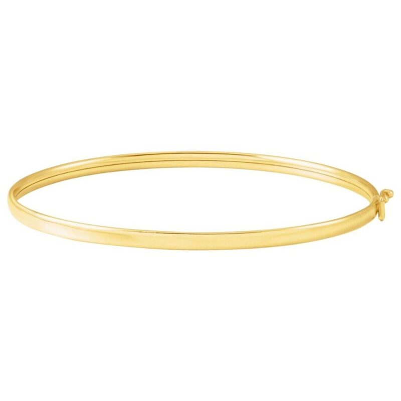 Simple Daily Wear Bangles Gold Bracelet for Women
