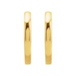 Small Plain Hoop Earrings 14K Gold