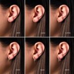 Small Plain Hoop Earrings Size Chart On Ear