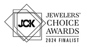 These hoop earrings won third place in the JCK Jeweler's Choice Awards in the Gold Jewelry $2,500 and Under category.