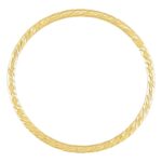 Thin Hammered Stackable Ring 14K Yellow Gold