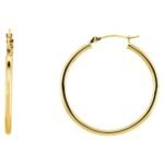 Tube Hoop Earrings Small to Extra Large 14K Yellow Gold