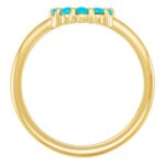 Turquoise Cabochon Halo Ring 14K Gold Turquoise Cabochon Halo Ring 14K Gold