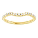 1 5 Cttw Diamond Slightly Curved Wedding Band 14K Yellow Gold 1 5 Cttw Diamond Slightly Curved Wedding Band 14K Yellow Gold