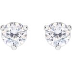1 Carat Tw Round Moissanite Stud Earrings 5mm 14K Gold 1 Carat Tw Round Moissanite Stud Earrings 5mm 14K Gold