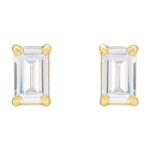 1.5 Carat Emerald Cut Lab Grown Diamond Stud Earrings 14K Gold 1.5 Carat Emerald Cut Lab Grown Diamond Stud Earrings 14K Gold