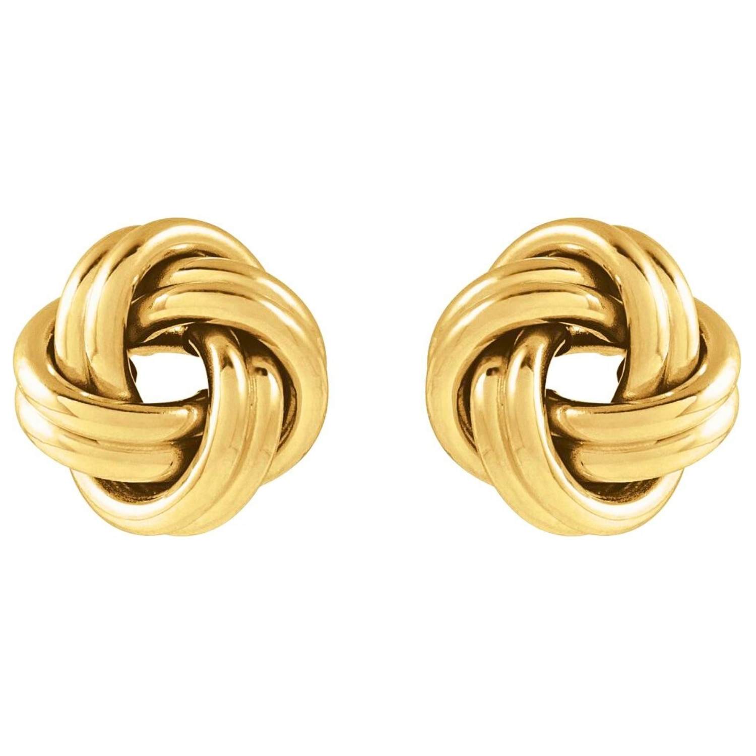 10 mm Knot Stud Earrings 14K Gold 10 mm Knot Stud Earrings 14K Gold