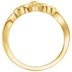 10K Yellow Gold Fleur de lis Ring Side 10K Yellow Gold Fleur de lis Ring Side