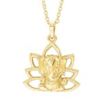 14K Gold Ganesha Pendant Necklace 14K Gold Ganesha Pendant Necklace