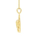 14K Gold Ganesha Pendant Necklace Thickness 14K Gold Ganesha Pendant Necklace Thickness