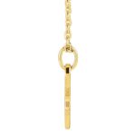 14K Gold Guitar Pendant Necklace Thin