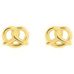 14K Gold Pretzel Stud Earrings 14K Gold Pretzel Stud Earrings