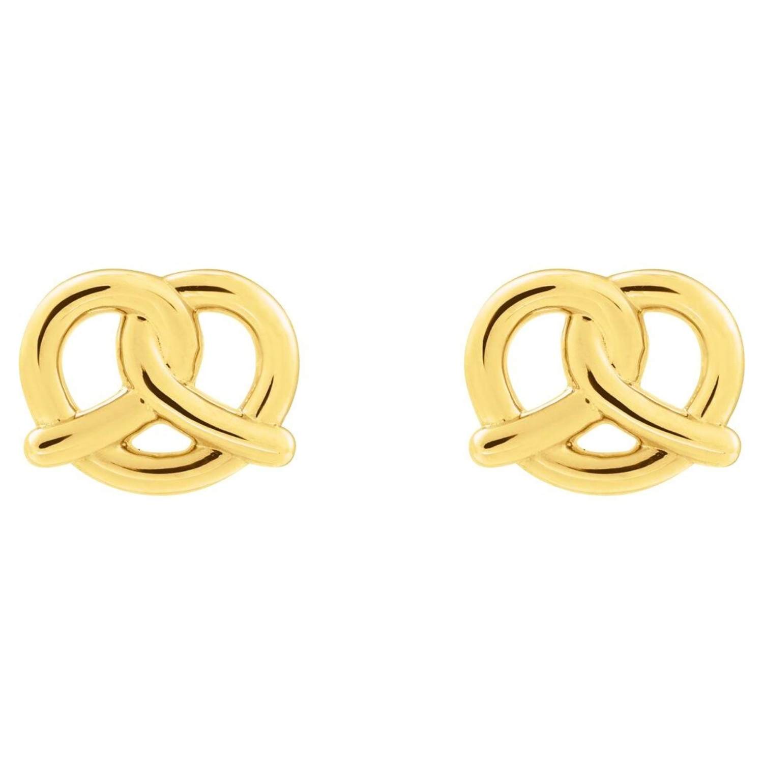 14K Gold Pretzel Stud Earrings 14K Gold Pretzel Stud Earrings