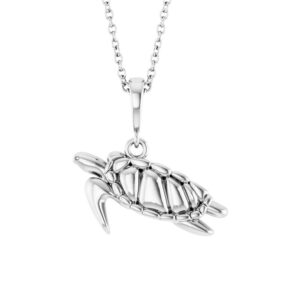 14K Gold Sea Turtle Pendant Necklace