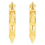 14K Gold Spiked Hoop Earrings 14K Gold Spiked Hoop Earrings