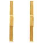 14K Gold Star Shape Hoop Earrings Thick