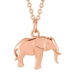 14K Rose Gold Elephant Pendant Necklace 14K Rose Gold Elephant Pendant Necklace