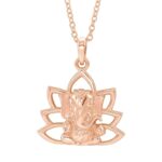 14K Rose Gold Ganesha Pendant Necklace 14K Rose Gold Ganesha Pendant Necklace
