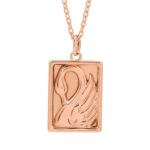 14K Rose Gold Swan Pendant Necklace 14K Rose Gold Swan Pendant Necklace