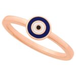 14K Rose Gold Turkish Evil Eye Ring 14K Rose Gold Turkish Evil Eye Ring