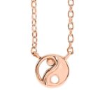 14K Rose Gold Yin Yang Necklace 14K Rose Gold Yin Yang Necklace