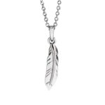 14K White Gold Feather Pendant Necklace 14K White Gold Feather Pendant Necklace
