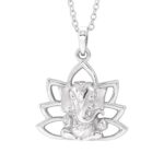 14K White Gold Ganesha Pendant Necklace 14K White Gold Ganesha Pendant Necklace
