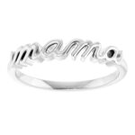 14K White Gold Mama Ring 14K White Gold Mama Ring
