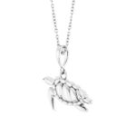 14K White Gold Sea Turtle Pendant Necklace 14K White Gold Sea Turtle Pendant Necklace