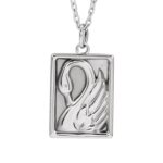 14K White Gold Swan Pendant Necklace 14K White Gold Swan Pendant Necklace