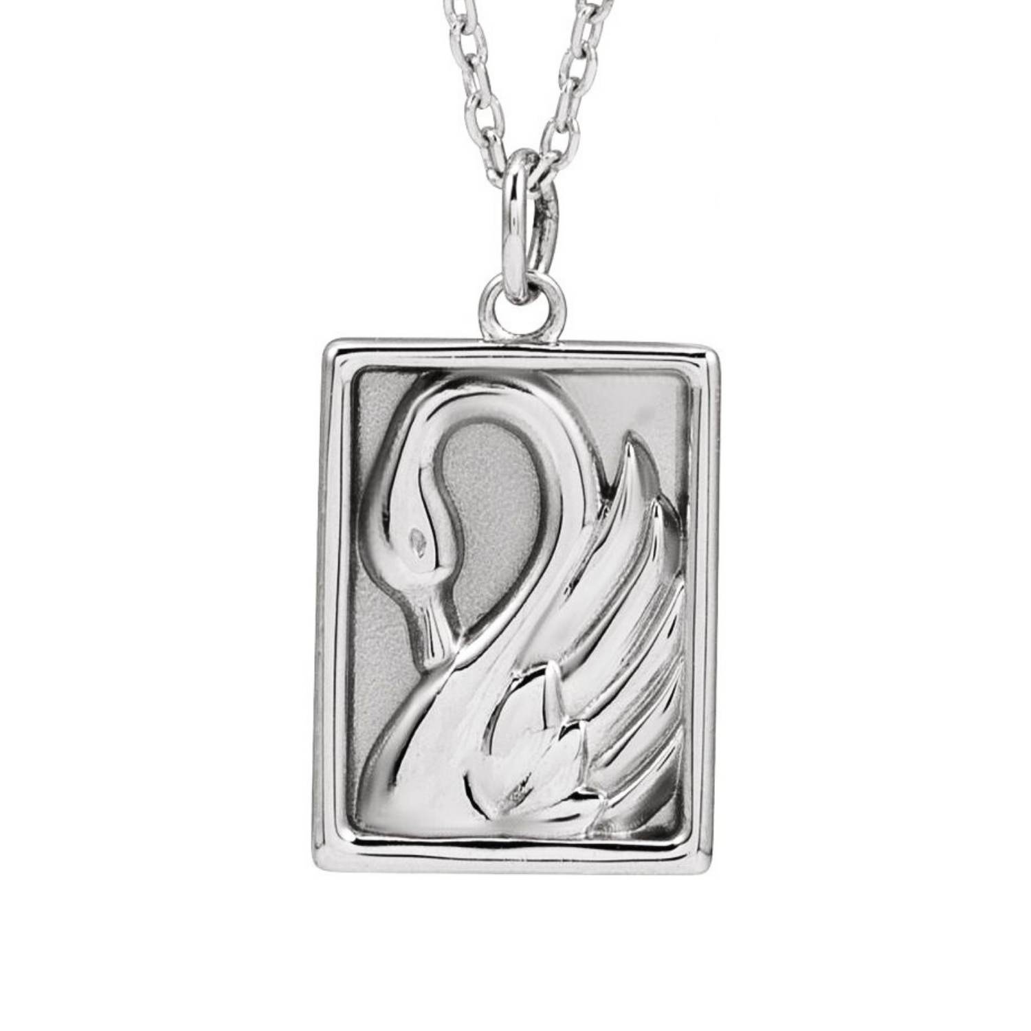 14K White Gold Swan Pendant Necklace 14K White Gold Swan Pendant Necklace