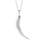 14K White Gold Tusk Pendant Necklace 14K White Gold Tusk Pendant Necklace