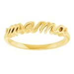 14K Yellow Gold Mama Ring 14K Yellow Gold Mama Ring
