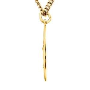 24K Gold Plated Our Lady of Guadalupe Pendant Necklace Thickness
