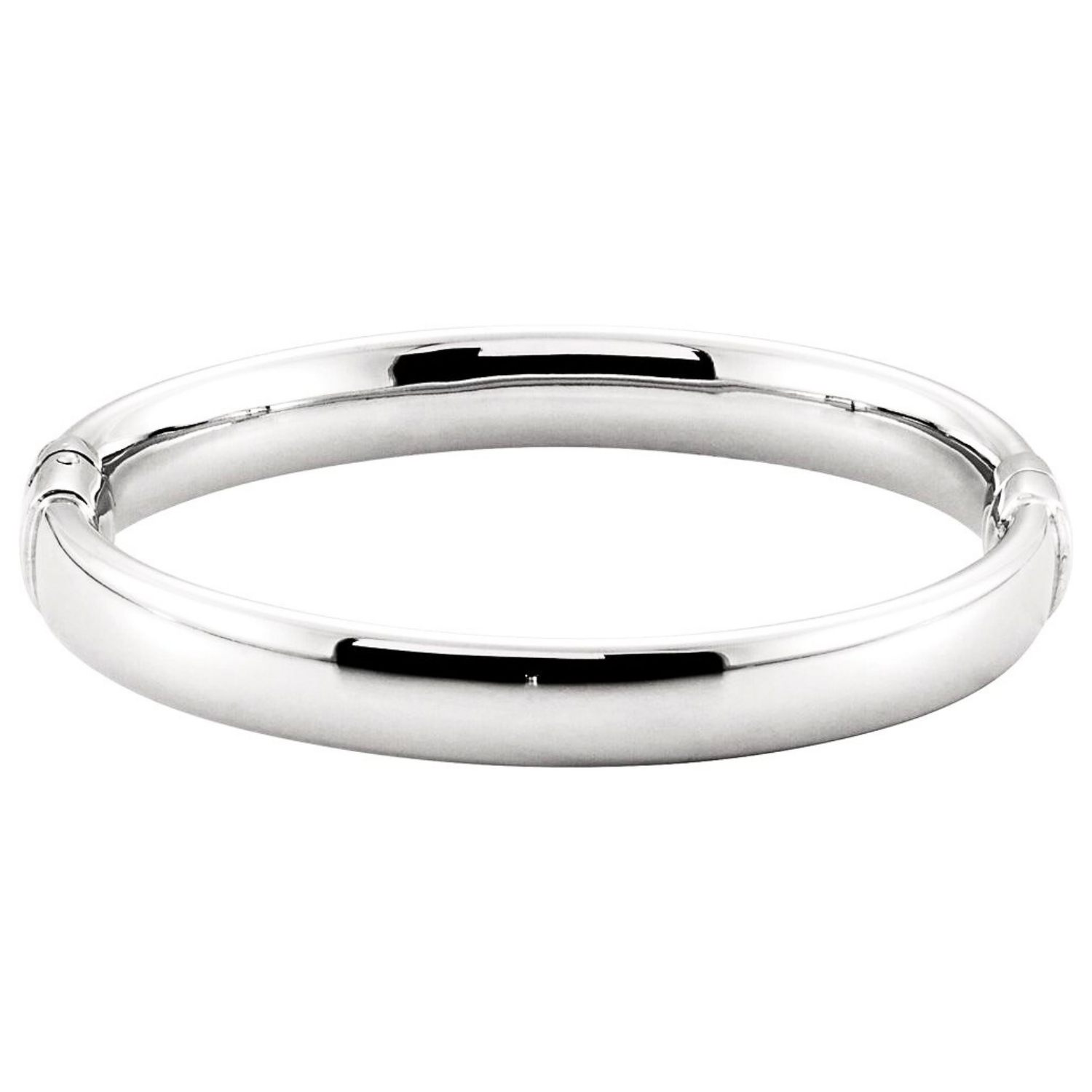925 Sterling Silver 9 mm Hinged Bangle Bracelet 7 Inch 925 Sterling Silver 9 mm Hinged Bangle Bracelet 7 Inch