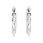 925 Sterling Silver Small Spiked Hoop Earrings 925 Sterling Silver Small Spiked Hoop Earrings