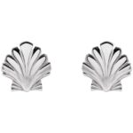 925 Sterling Silver Tiny Seashell Stud Earrings