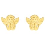 Angel Cherub Stud Earrings 14K Gold Angel Cherub Stud Earrings 14K Gold