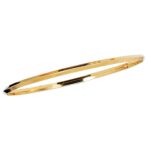 Women's Knife Edge Bangle 14K Yellow Gold Women's Knife Edge Bangle 14K Yellow Gold