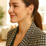 Women 14k Yellow Gold Extra Large Simple Hoop Earrings 70mm x 2mm Women 14k Yellow Gold Extra Large Simple Hoop Earrings 70mm x 2mm