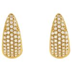 Diamond Pave Cluster Hoop Earrings 14K Gold Diamond Pave Cluster Hoop Earrings 14K Gold