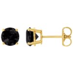 Genuine Large Black Onyx Stud Earrings 14k Yellow Gold Genuine Large Black Onyx Stud Earrings 14k Yellow Gold