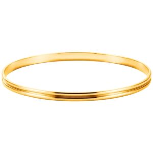 Grooved Bangle Bracelet 4 mm 14k Yellow Gold