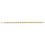 November Birthstone Citrine Tennis Bracelet 14K Yellow Gold