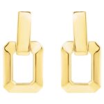Small Square Door Knocker Earrings 14K Gold Small Square Door Knocker Earrings 14K Gold
