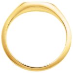 Solid 14K Gold Intaglio Bee Signet Ring Side Solid 14K Gold Intaglio Bee Signet Ring Side