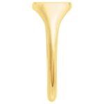 Solid 14K Gold Intaglio Bee Signet Ring Thickness Solid 14K Gold Intaglio Bee Signet Ring Thickness