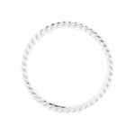 Stackable Twisted Rope Band Ring Sterling Silver Size Stackable Twisted Rope Band Ring Sterling Silver Size
